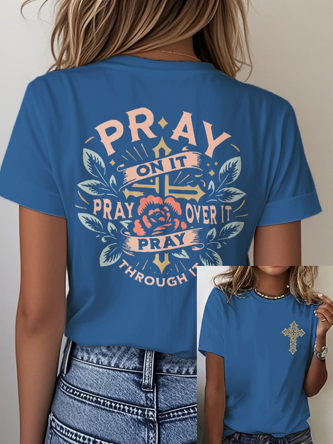 🔥Hot Sale Picks 🔥Women's Faith Print T-shirt