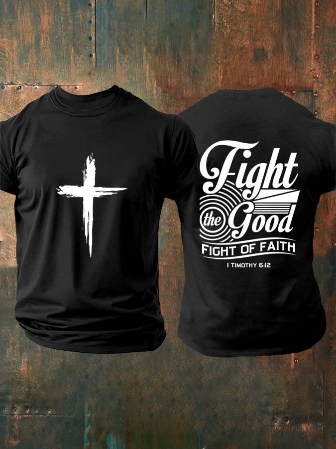 Men's Faith Printed Casual T-Shirt