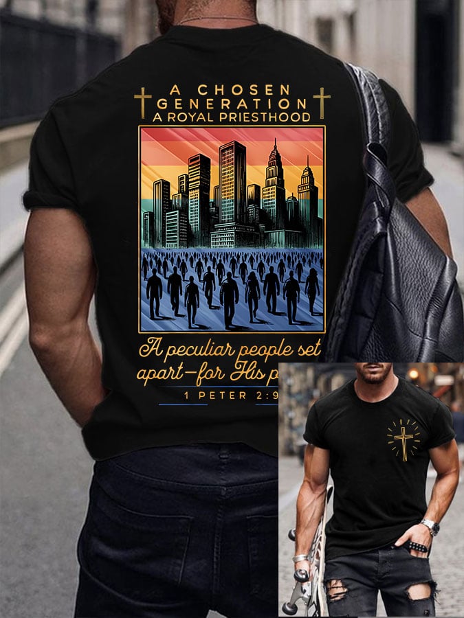 Men's A Chosen Generation A Royal Priesthood Printed Shirt