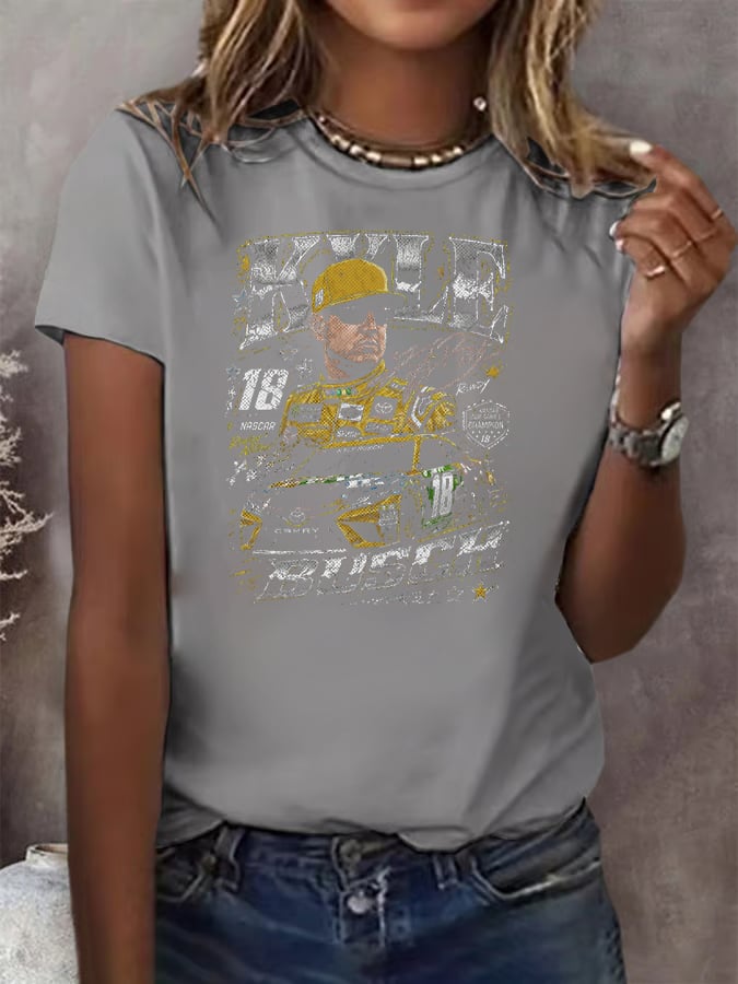 Women's  Racing Print T-Shirt