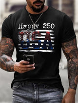 Men's Casual Printed Short-Sleeve T-Shirt