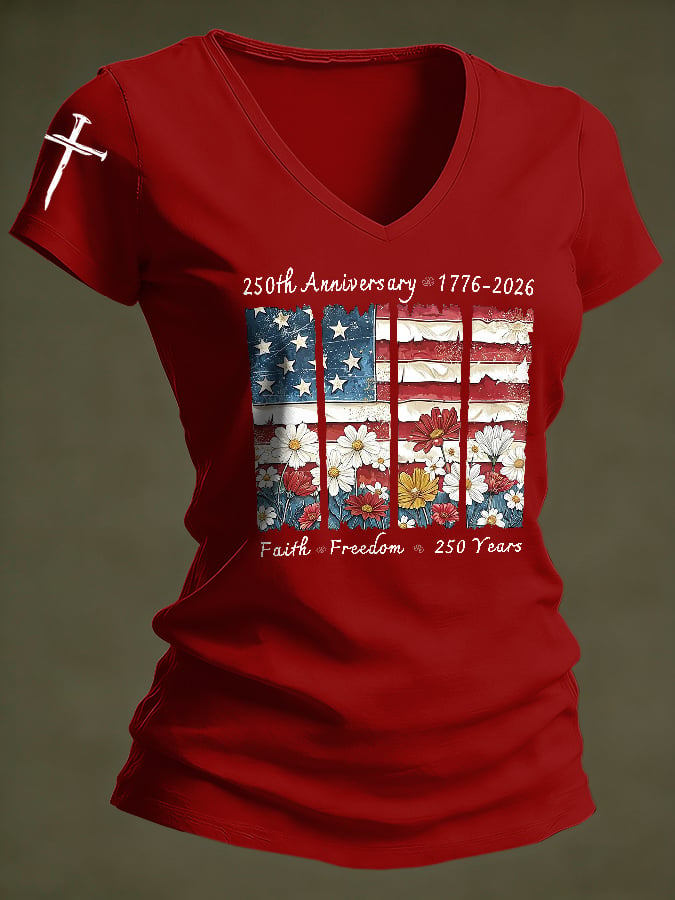 Women's Casual Printed Short-Sleeve T-Shirt