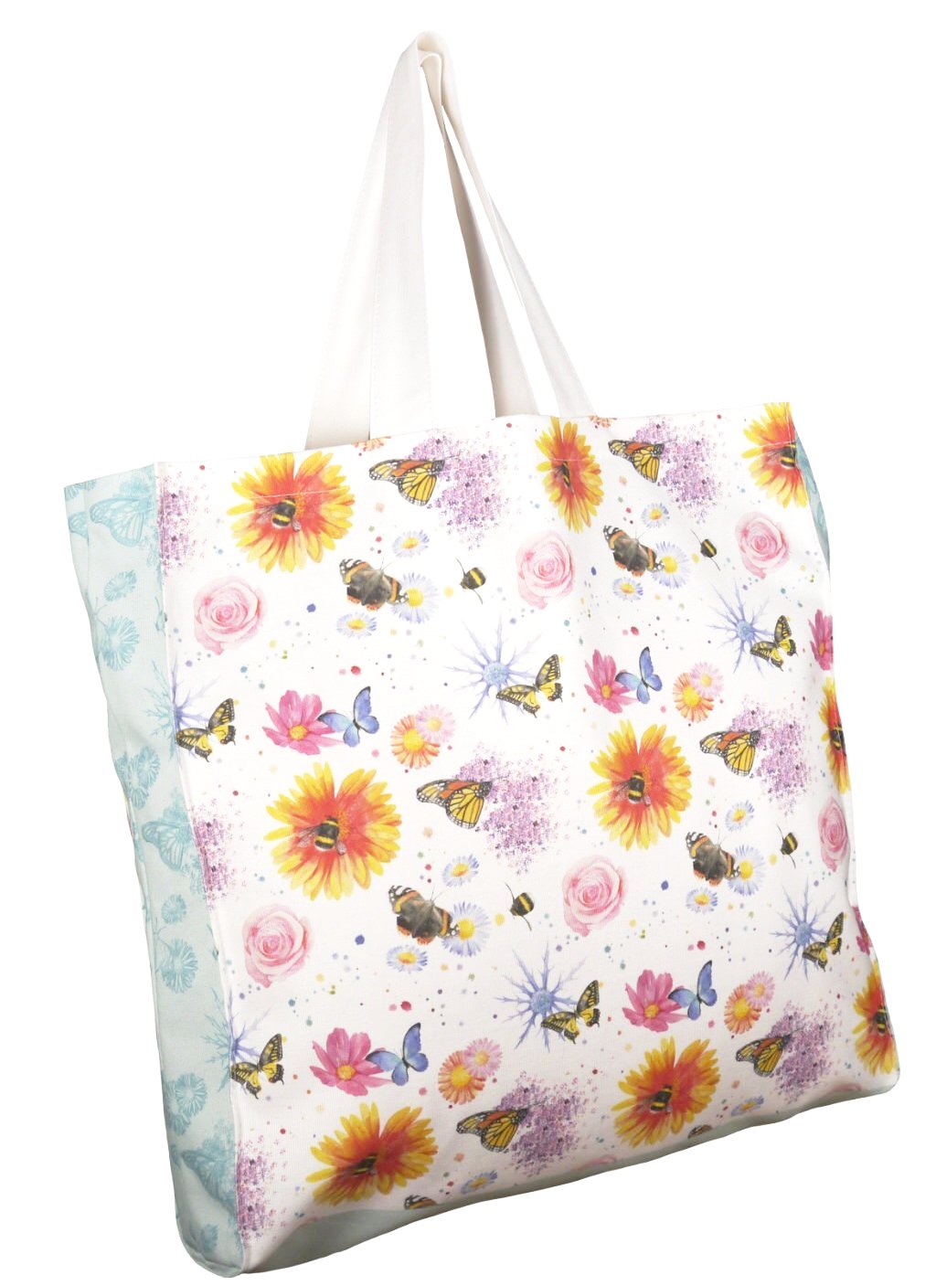 Flowers, Bees & Butterflies Tote Bag