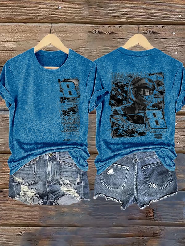 Women's  Racing Print T-Shirt