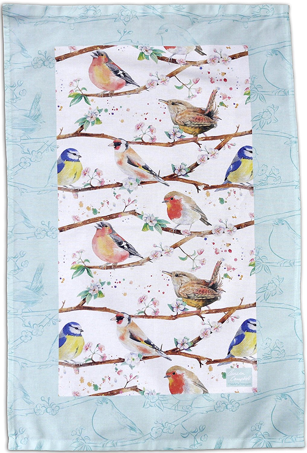 Garden Birds Tea Towel