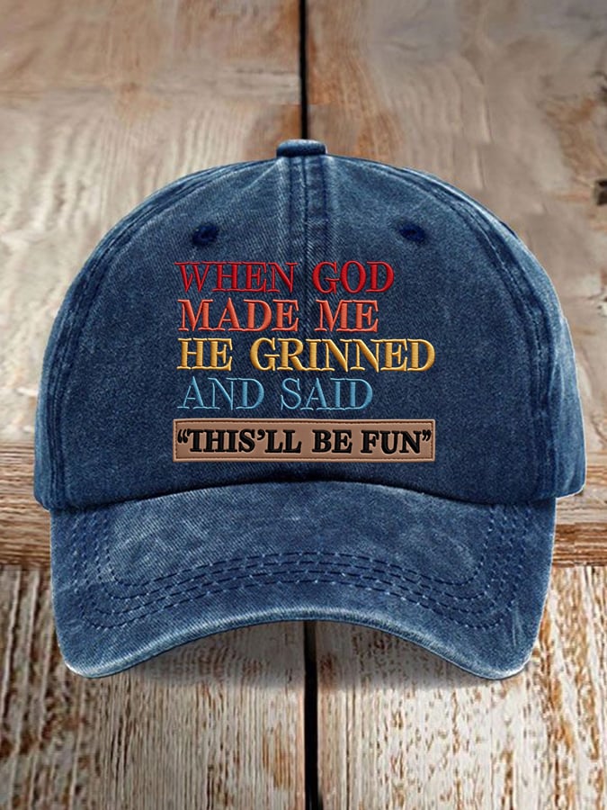 Unisex Faux Embroidered Faith Baseball Cap