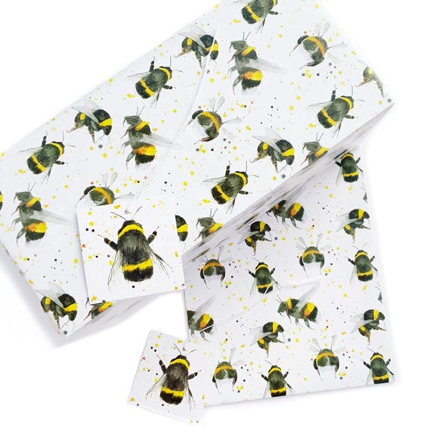 Bee Wrapping Paper and Tags