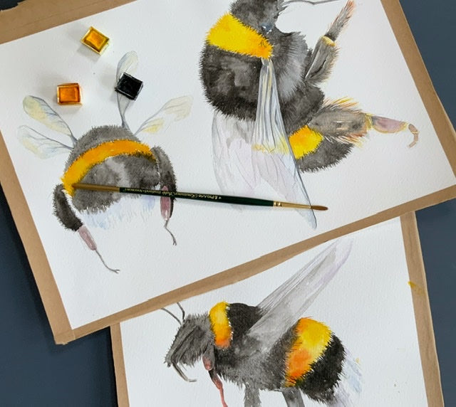 Bee Wrapping Paper and Tags