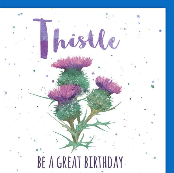Scottish Thistle Pun  Birthday Card