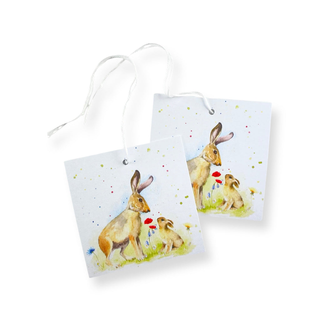 Country Hare and Wild Flowers Gift Wrapping Paper