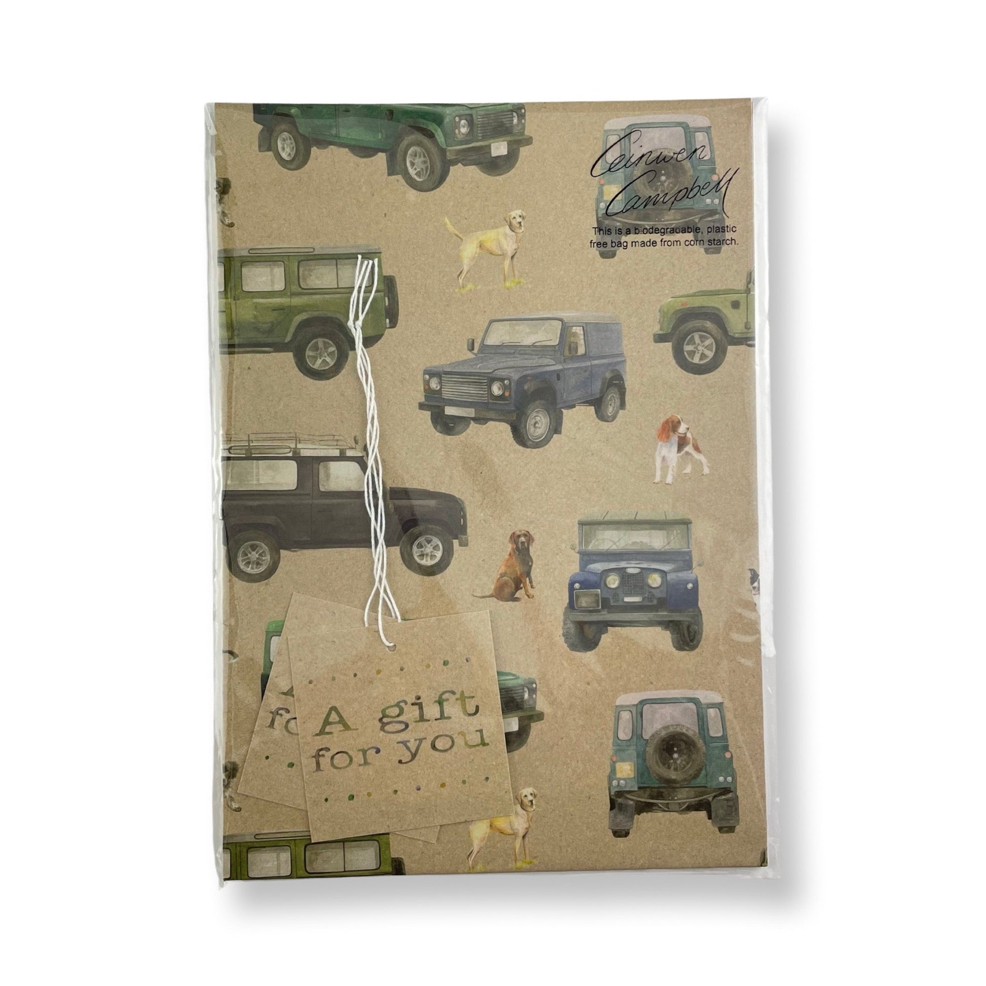 Classic Defender Off Roading 4 x 4 with dogs  Gift Wrapping Paper