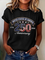 Women's Casual Printed Short-Sleeve T-Shirt