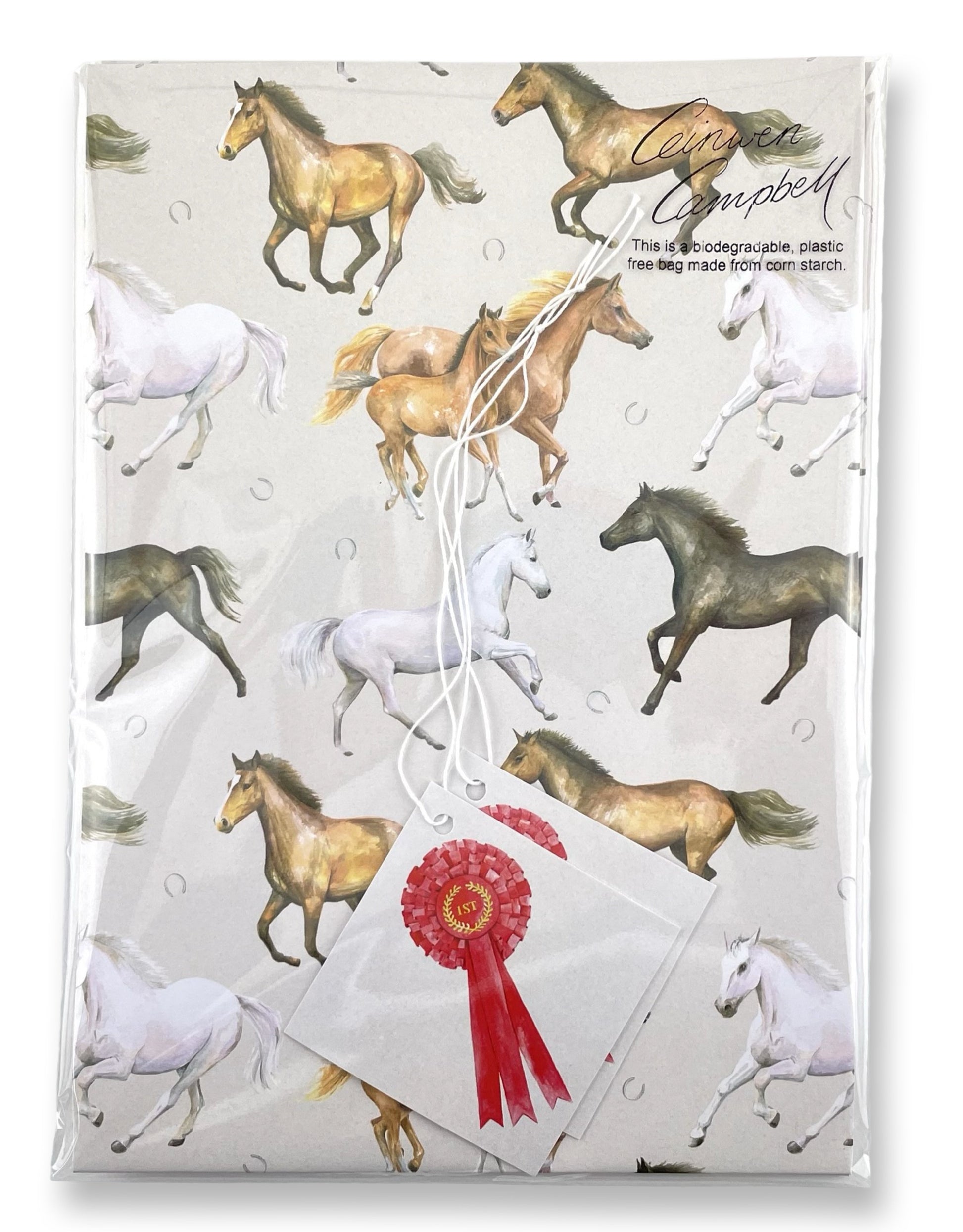 NEW Horses and foal  Wrapping Paper and Tags