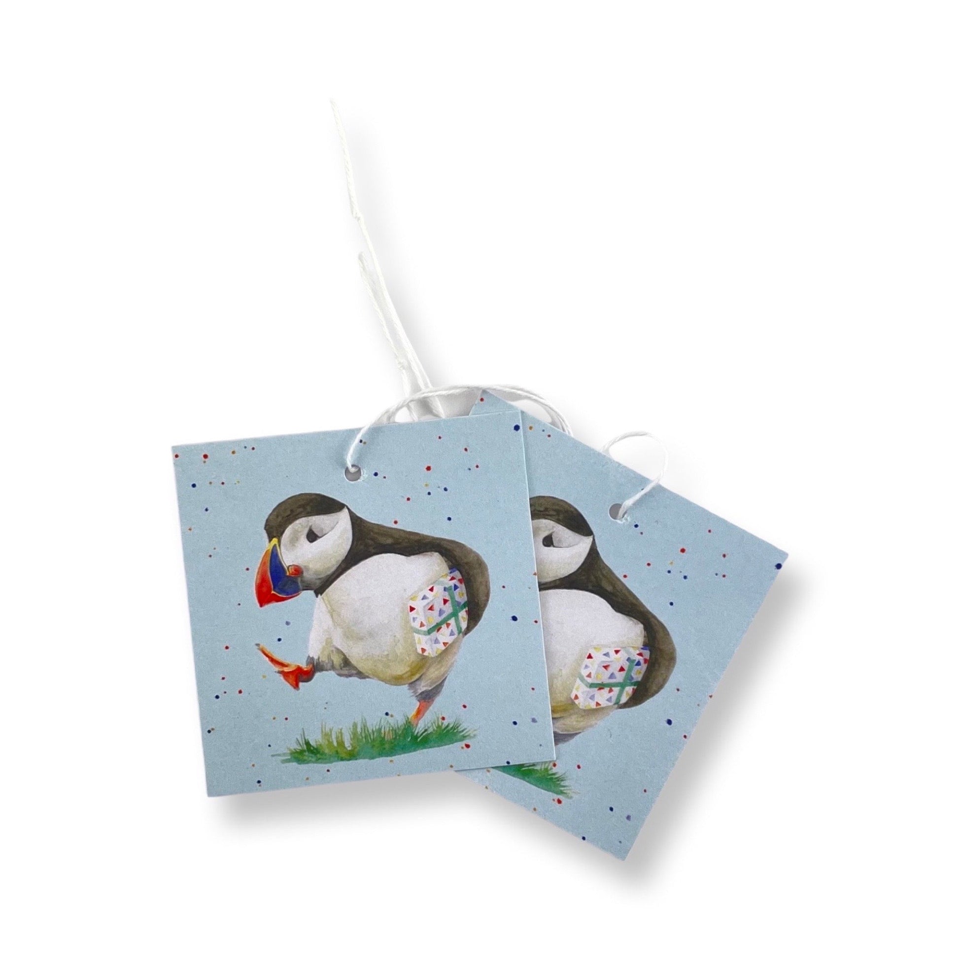 Recycled and recyclable Puffin Wrapping Paper