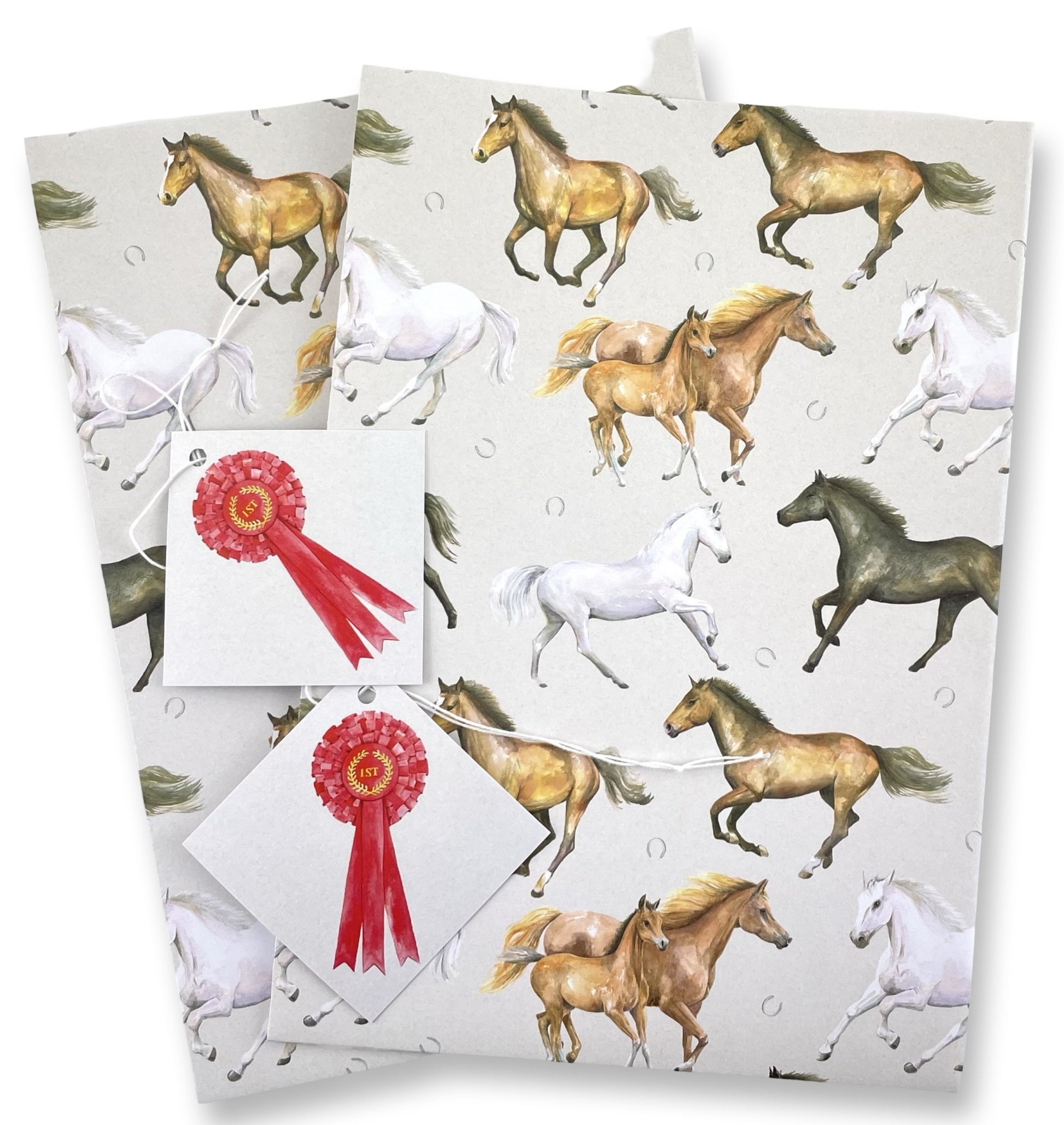 NEW Horses and foal  Wrapping Paper and Tags