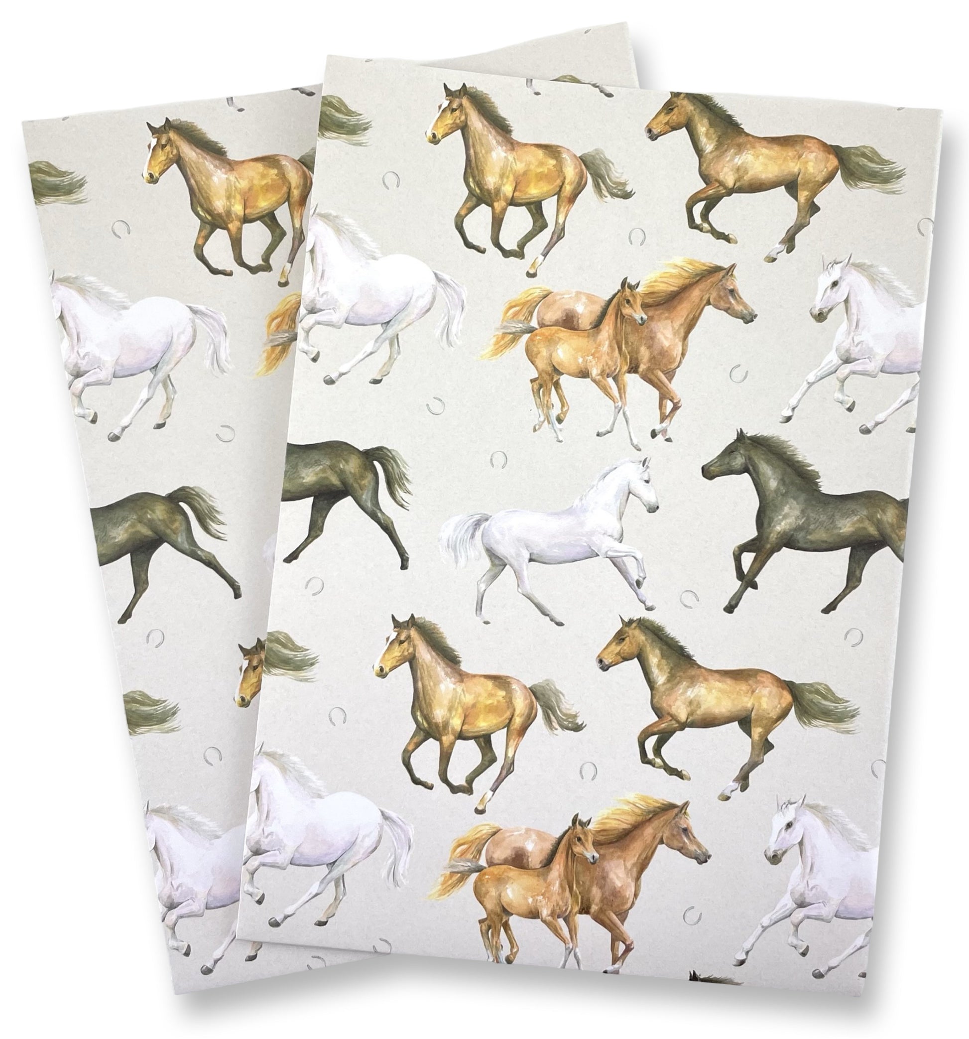 NEW Horses and foal  Wrapping Paper and Tags