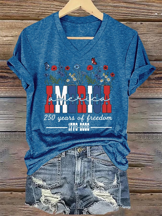 Women's Casual Printed Short-Sleeve T-Shirt