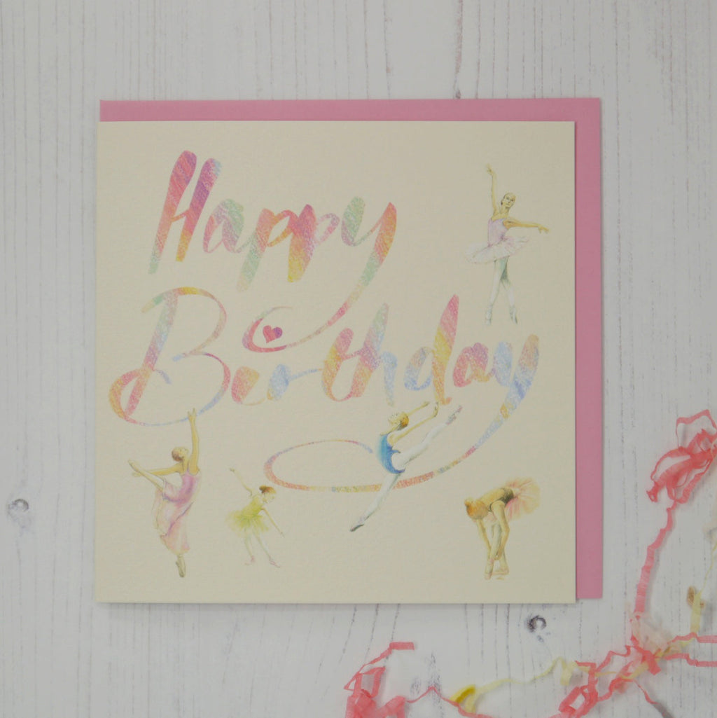 Ballet Dancers Birthday Card