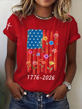 Women's Casual Printed Short-Sleeve T-Shirt