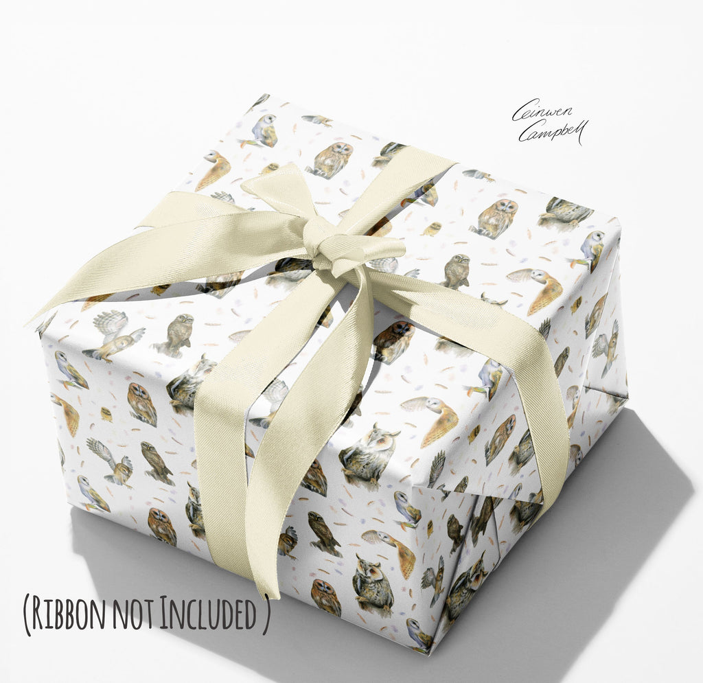 Owl Recycled and Recyclable Wrapping Paper